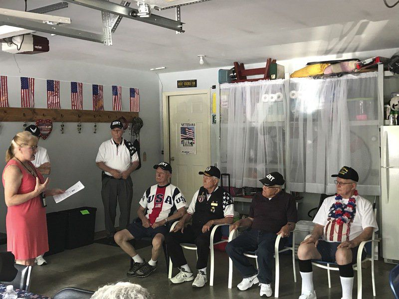 Quilts from nonprofit stitch far-flung family of veterans together